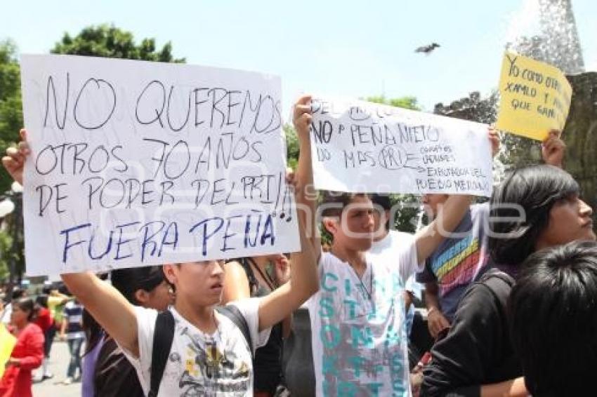 MANIFESTACIÓN CONTRA RESULTADOS ELECTORALES