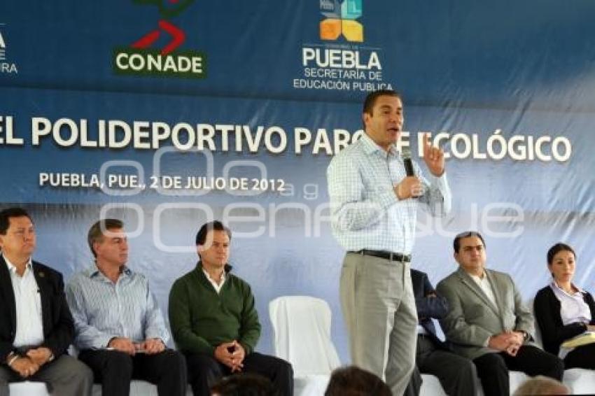 PRIMERA PIEDRA POLIDEPORTIVO PARQUE ECOLÓGICO