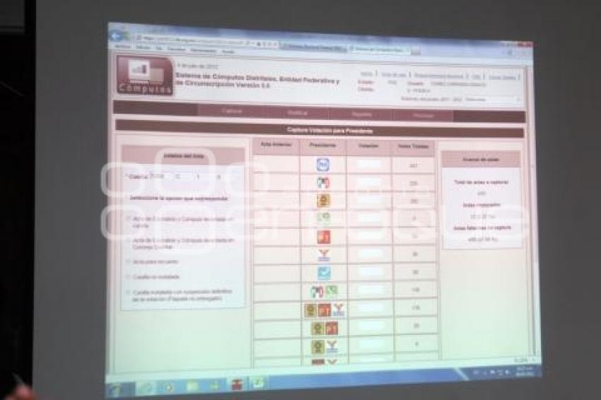 CÓMPUTO DE ACTAS IFE. DISTRITO 6