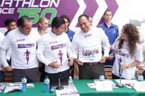 PRESENTAN CARRERA PUEBLATHLON