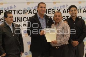 ENTREGA DE PARTICIPACIONES A MUNICIPIOS