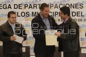 ENTREGA DE PARTICIPACIONES A MUNICIPIOS