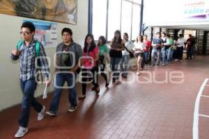 PROCESO DE ADMISIÓN BUAP  2012