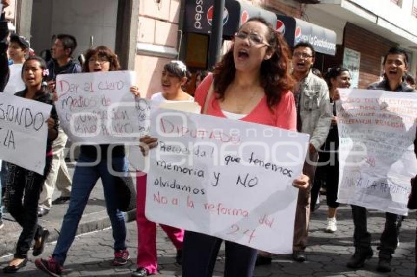 PRESUNTA MANIFESTACIÓN YO SOY 132