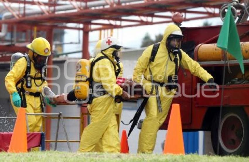 SIMULACRO INCENDIO. EMPRESA BASF