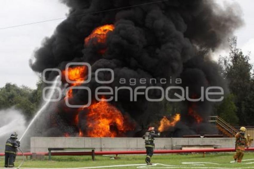 SIMULACRO INCENDIO. EMPRESA BASF