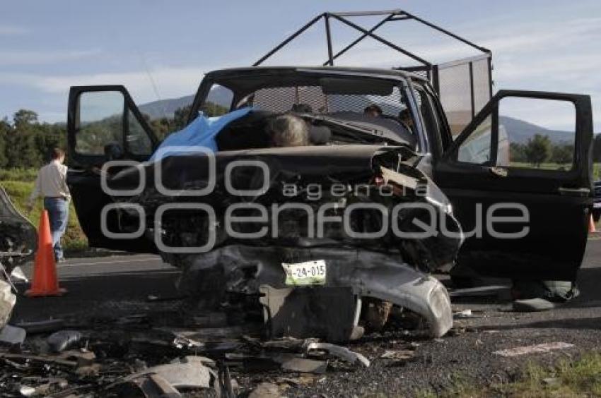 ACCIDENTE EN LA AMOZOC PEROTE