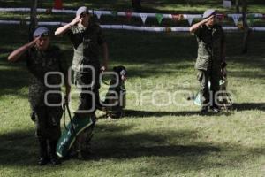 DEMOSTRACIÓN ADIESTRAMIENTO CANINO . EJÉRCITO