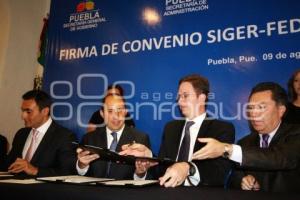 FIRMA DE CONVENIO SIGER-FEDANET