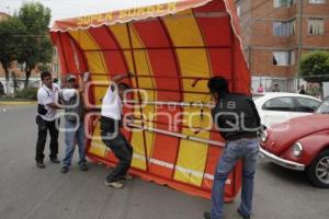 RETIRAN CASETAS COMERCIALES AGUA SANTA