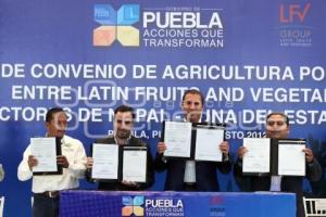 FIRMA DE CONVENIO LFV Y PRODUCTORES DE NOPAL - TUNA