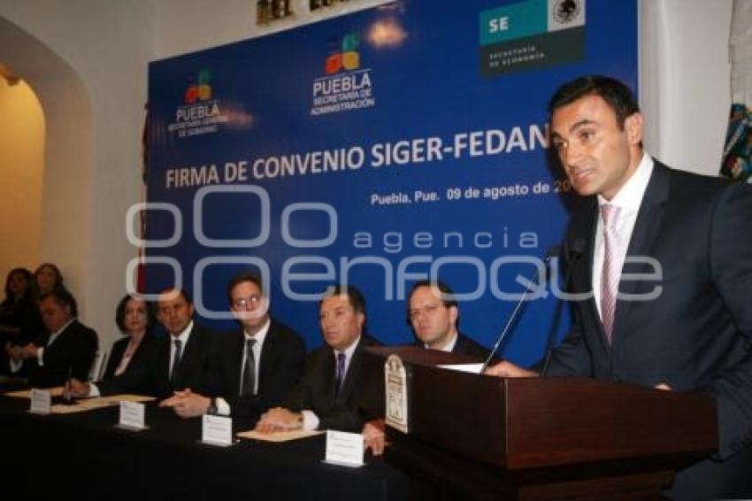 FIRMA DE CONVENIO SIGER-FEDANET