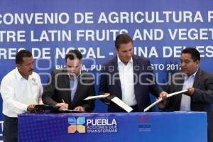 FIRMA DE CONVENIO LFV Y PRODUCTORES DE NOPAL - TUNA