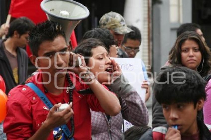 MANIFESTACIÓN INCONFORMES BUAP