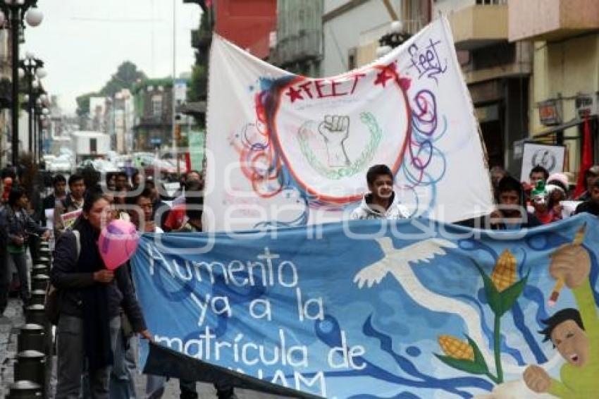 MANIFESTACIÓN INCONFORMES BUAP