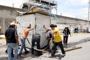 REORDENAN CASETAS EN AGUA SANTA