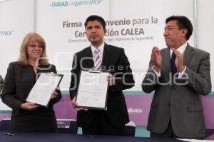 FIRMA DE CONVENIO AYUNTAMIENTO-CALEA