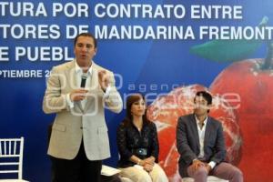 FIRMA CONVENIO KM CAPITAL CON PRODUCTORES DE MANDARINA