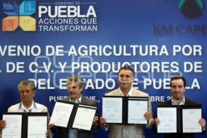 FIRMA CONVENIO KM CAPITAL CON PRODUCTORES DE MANDARINA