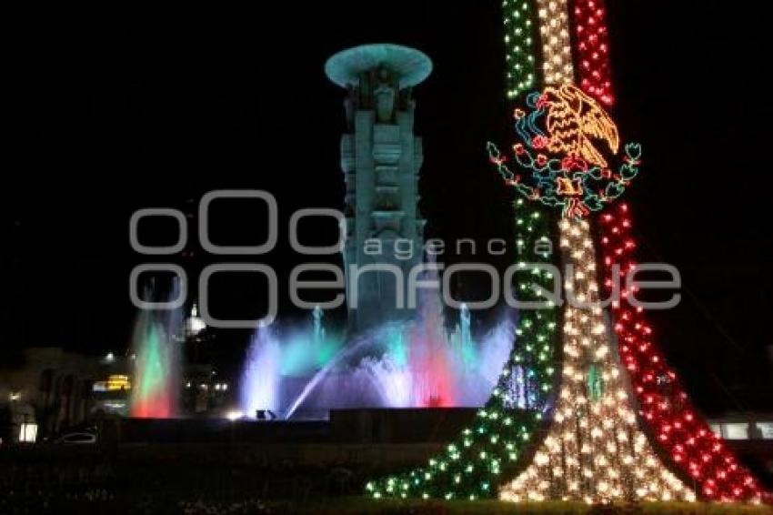 ILUMINACIÓN AVENIDA JUAREZ Y FUENTES