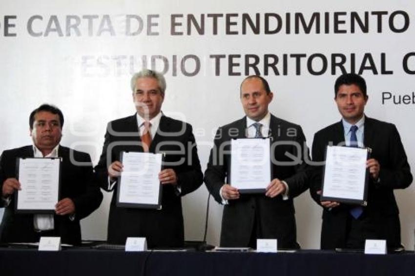 FIRMA ACUERDO ESTUDIO TERRITORIAL PUEBLA TLAXCALA