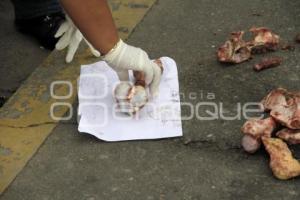 RESTOS EN LA VIALIDAD