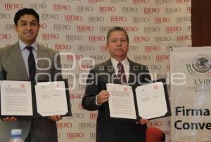 FIRMAN CONVENIO LA IBERO Y EL CONGRESO