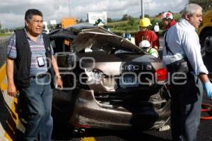 ACCIDENTE AUTOPISTA PUEBLA-MÉXICO