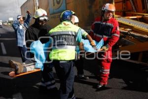 ACCIDENTE AUTOPISTA PUEBLA-MÉXICO