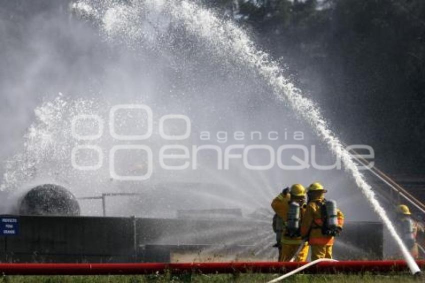 SIMULACRO INCENDIO. EMPRESA BASF