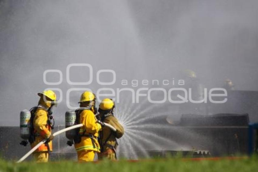 SIMULACRO INCENDIO. EMPRESA BASF