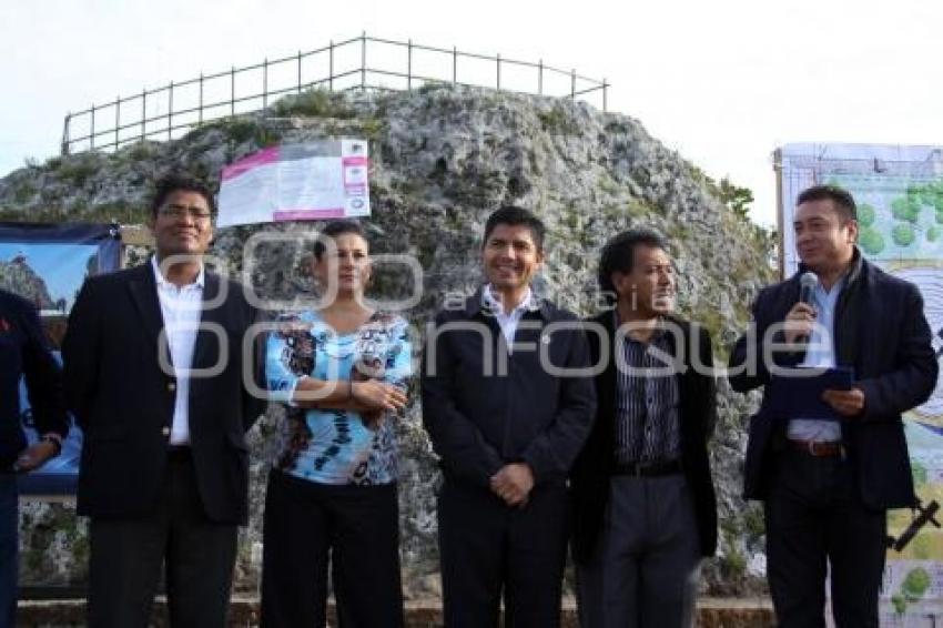 EDUARDO RIVERA SUPERVISA OBRA EN EL CUEXCOMATE