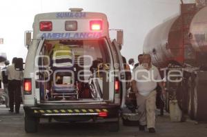 NOTA ROJA . ACCIDENTE EXPLOSIÓN