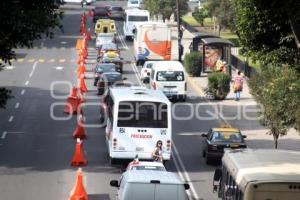 TRÁFICO POR OBRA BULEVARD 5 DE MAYO