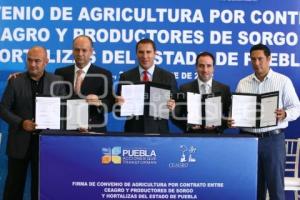 FIRMA DE CONVENIO POR CONTRATO