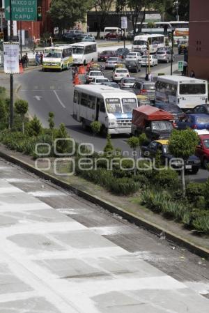 EMBOTELLAMIENTO POR OBRAS PAVIMENTACIÓN