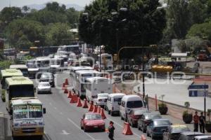 EMBOTELLAMIENTO POR OBRAS PAVIMENTACIÓN