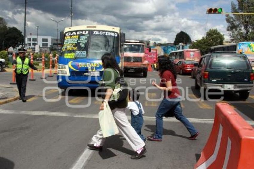 TRÁFICO POR OBRA BULEVAR 5 DE MAYO