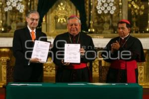 FIRMA CONVENIO ARQUIDIOCESIS DE PUEBLA UDLAP