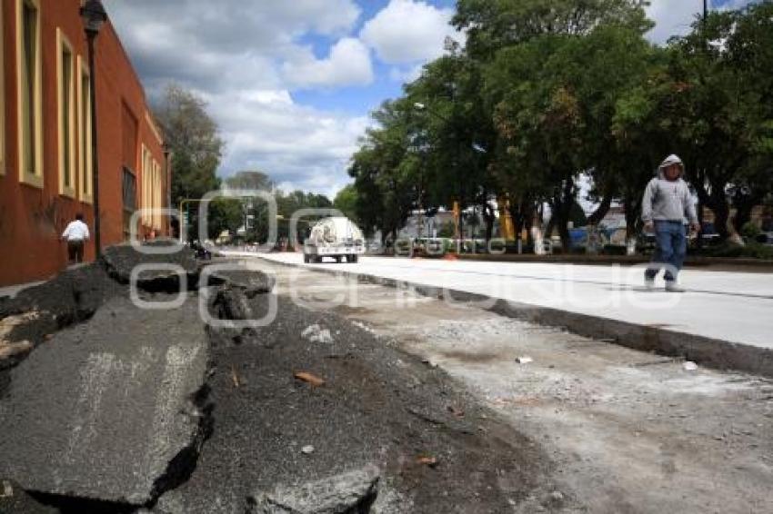 OBRA PAVIMENTO HIDRÁULICO BULEVARD 5 DE MAYO