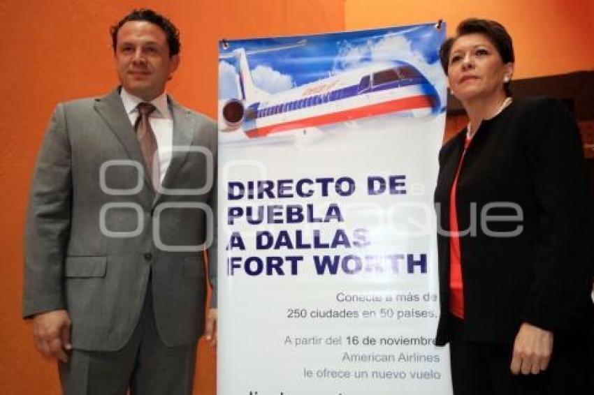 PRESENTACIÓN DEL VUELO PUEBLA - DALLAS