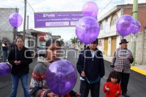 RIVERA INAUGURÓ CALLE EN STA MARÍA XONACATEPEC