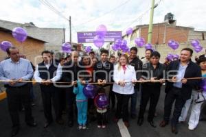 RIVERA INAUGURÓ CALLE EN STA MARÍA XONACATEPEC