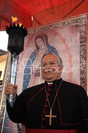 ANTORCHA GUADALUPANA LLEGA AL MERCADO LA UNIÓN