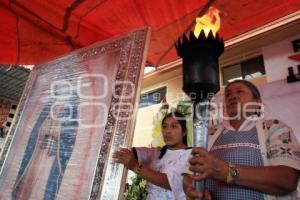 ANTORCHA GUADALUPANA LLEGA AL MERCADO LA UNIÓN