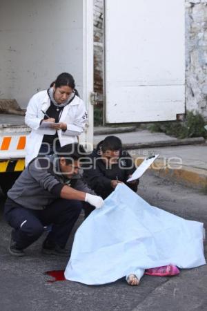 MUJER ATROPELLADA POR TRANSPORTE PÚBLICO