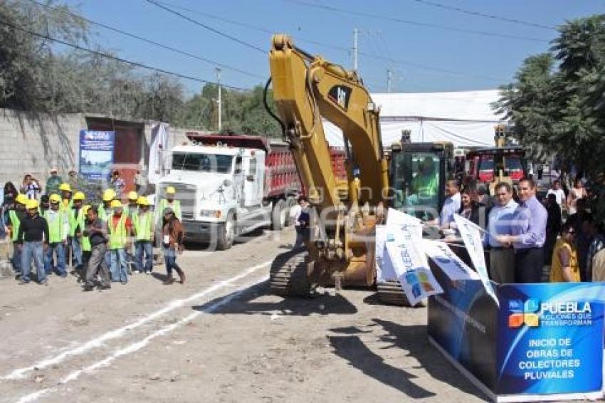 INICIO DE OBRAS DE COLECTOR PLUVIAL EN TEHUACÁN