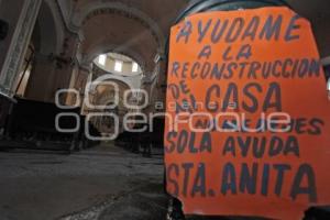 RESTAURACIÓN . TEMPLO DE SANTA ANITA