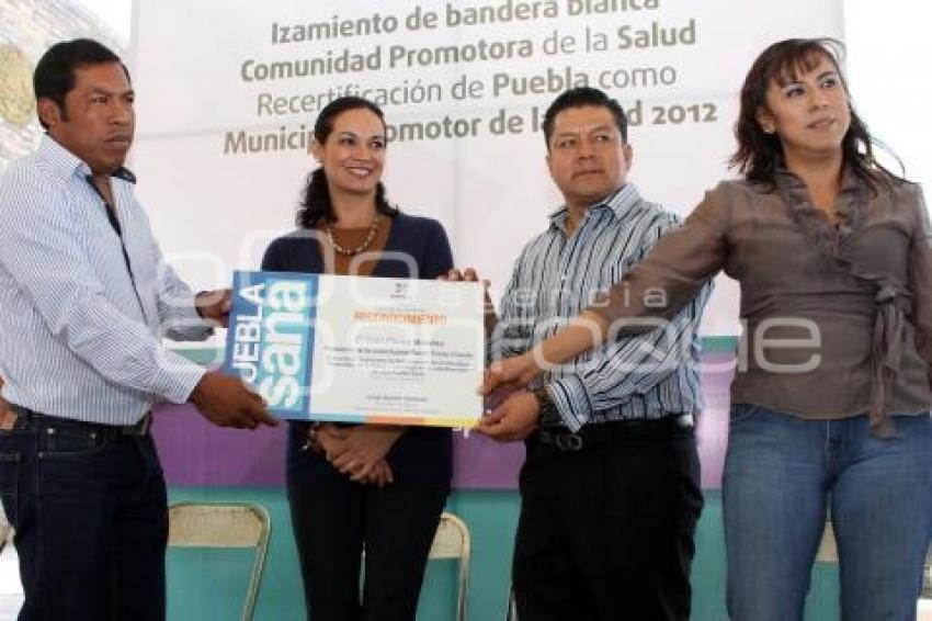 IZAMIENTO DE BANDERA POR LA SALUD