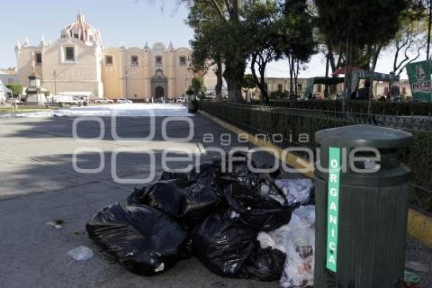 SAN PEDRO CHOLULA. BASURA